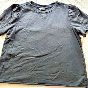 Ladies Universal Threads short sleeve sweatshirt, size XXL, steel grey